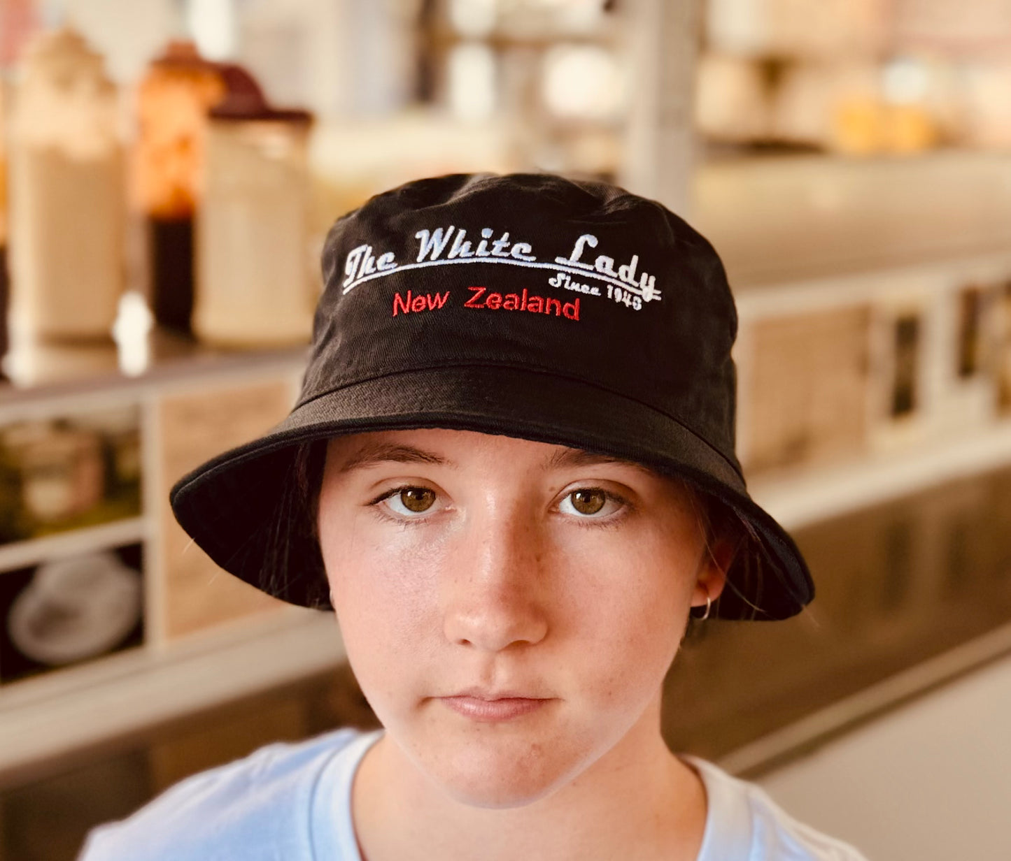 White Lady Bucket Hat